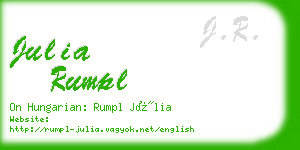 julia rumpl business card